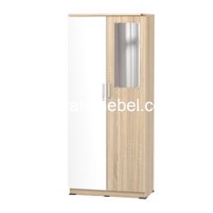 Lemari Pakaian 2 Pintu - Activ Spin LP 231 / Sonoma Oak - White